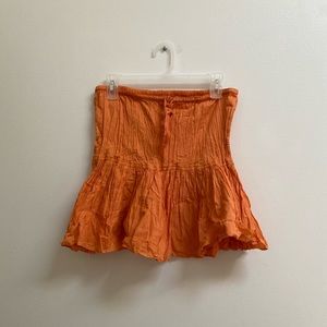 Vintage Club Monaco Wrinkle Effect Mini Skirt